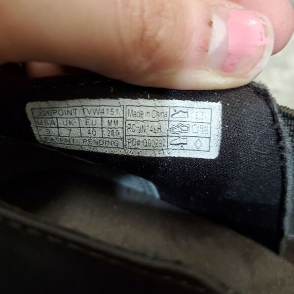 Vionic Orthaheel Point Dark Brown Leather Chunky Heel Ankle Boots Booties 9 - Picture 8 of 9